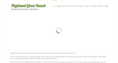 Desktop Screenshot of highlandglennranch.com